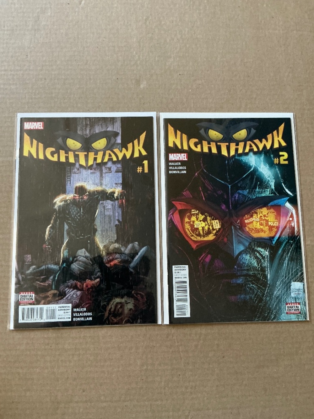 Marvel Comics Nighthawk Lot Issues 1 & 2